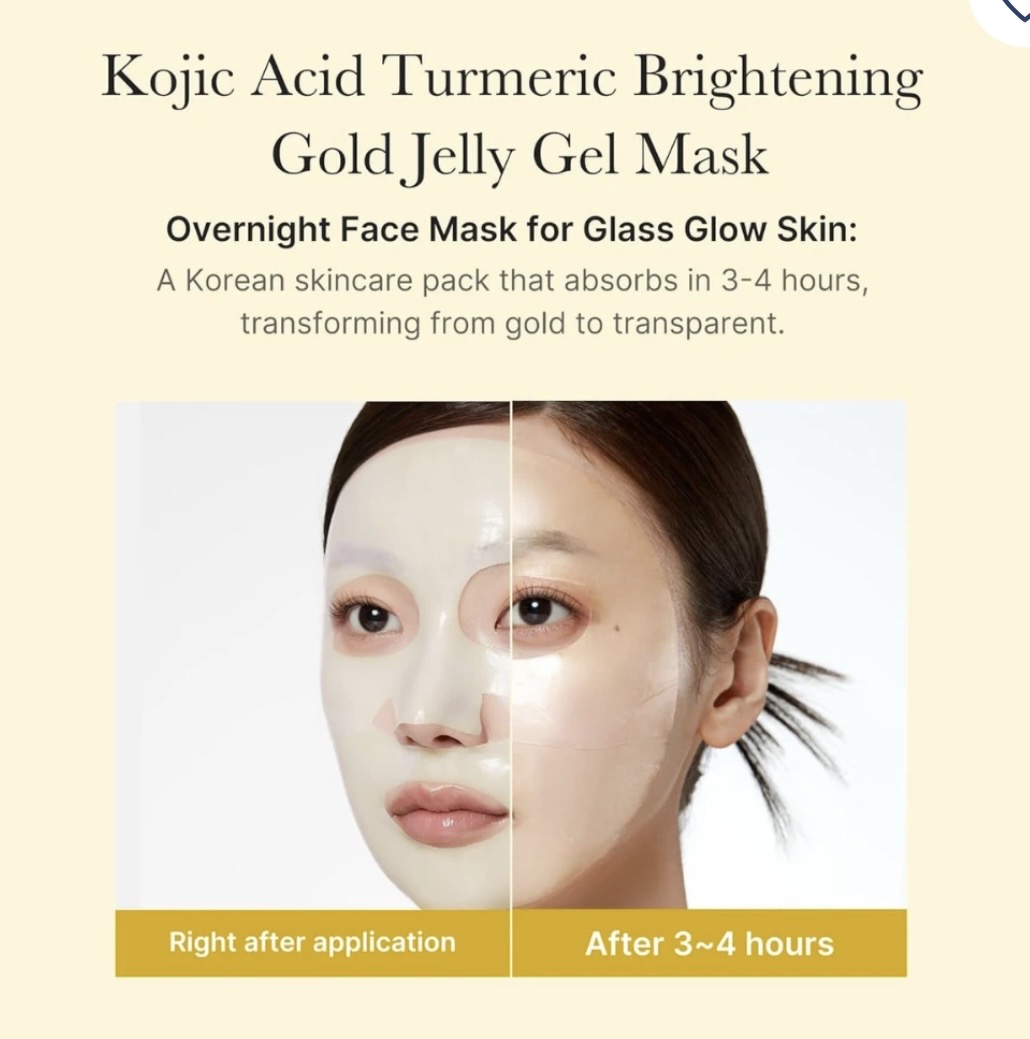 KOJIC ACID TUMERIC BRIGHTENING GEL MASK - Ansigtsmaske - Image 2
